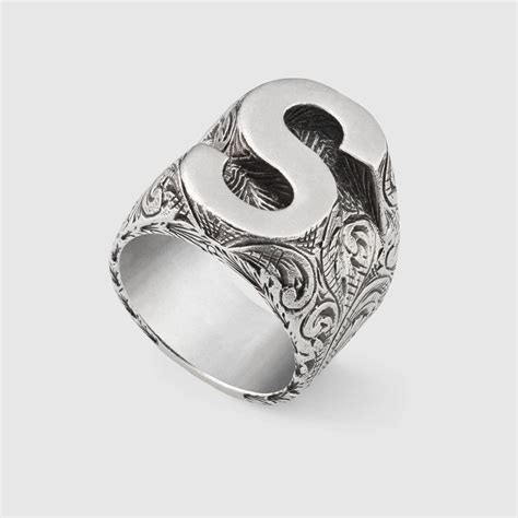 gucci aurora ring|gucci alphabet ring.